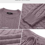 Cropped knitted sweater/shorts set Purple Photo 4