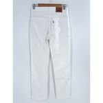 Levi’s White Classic Straight Leg Denim Jeans Size 26 Photo 3