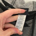 Reebok Dark Gray Black Colorblock 3/4 Sleeve Pullover Hoodie Sweatshirt ALTERED Photo 4