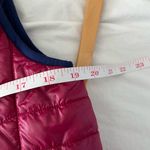 Vineyard Vines Marron & Blue Shiny Mountain Weekend Quilted Puffer Vest Small Photo 4