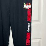Weekend Soul Sz XL Christmas Holiday Sweat Pants Hangin With My Gnomies Black Photo 3