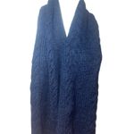 Karl Lagerfeld  Paris Wool Knit Scarf – Navy | Quiet Luxury Winter Essential Photo 2