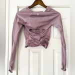 Free People Movement Mauve Long Sleeve Crop Top Size XS/S EUC Purple Photo 1