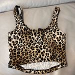 Bershka  cropped corset cheetah top Xs Photo 1