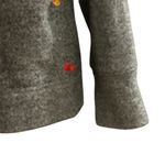 Lou & grey  Women's Gray Heart Emoji Fleeceback Crew Neck Sweatshirt Size L Photo 3