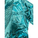 Victoria's Secret Vintage gold label 90s full length monogram satin Robe M/L Photo 4