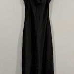 EXPRESS Black Satin Cowlneck Slip Dress XS Photo 4