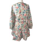 Rebecca Taylor La Vie  Long Sleeve Paint Garden Dress in Blue L $295 Photo 6