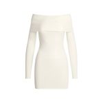 SKIMS Soft Lounge Off The Shoulder Mini Dress in Marble, Size XXS Photo 4