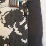 Bandolera Brocade Pants Women Black & White Geometric Indie Artsy EU 36 US 6 Photo 4