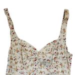 Reformation  cream pink floral mini dress NEW Photo 3