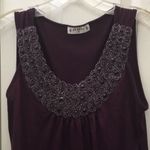 FINAL MARKDOWN Ladies’ Agenda Sleeveless Top w/Embellished Neckline (M) Size M Photo 1
