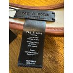 Brand New Rag and Bone Women's Natural Lamb Leather Linen Isla Wide Brim Visor Tan Photo 4