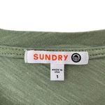 Sundry  Sage Green Puff Sleeve long Sleeve Shirt size 1 small Photo 2