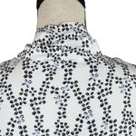 Ann Taylor  Large Top Geometric Sleeveless Lightweight Button V-Neck Tie Scarf Photo 4