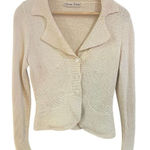 Marion Foale Cream Wool Cardigan Sweater made in England 100% wool Photo 0
