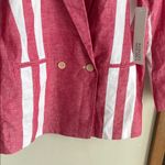 Badgley Mischka Striped Blazer Red White Photo 8