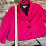 Le Suit  2 Piece Suit Set Pink Blazer and Black Skirt W/scarf - Women 18W Formal Photo 3
