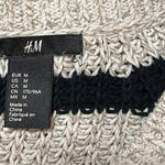 H&M Cable-knit Crewneck Sweater Women’s Medium Black & Beige/Ivory Size Medium Photo 3