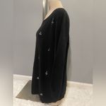 Ruby Rd  black rhinestone sweater top shirt woman’s 1X Photo 2