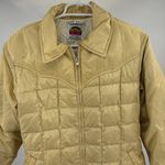 Vintage Miller Women's Gold Puffer Jacket 16 down filled winter metallic Photo 7