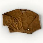 The Normal Brand Sweater Womens Size Large Jackie Vintage Fleece Crewneck Brown Photo 1