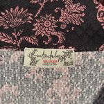 Free People Womens Blouse Top Floral Button Up Long Sleeve Black Pink Medium Photo 4