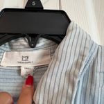 Thread and Supply Striped Blue Shirt Dress Photo 1