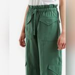 Ganni  Paper Bag Waist Cargo Pants in Myrtle Size 38 US 6 Photo 2