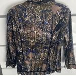 Alberto Makali Vintage Abstract Print 3/4 Sleeve Blazer Jacket. Size XL velvet Photo 11