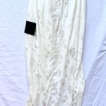 Lulus | NWT REMARKABLE MOMENTS WHITE FLORAL JACQUARD SATIN TULIP MIDI DRESS XS Photo 13