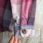 Maurice's Plaid Button Up Flannel Shirt POCKETS Jacket Pink Purple Size M Photo 7