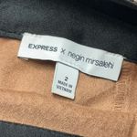 EXPRESS x Negin Mirsalehi Brown Snakeskin Print Faux Leather Midi Skirt Size 2 Photo 6