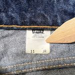 Levi's Vintage 90s  Denim Shorts‎ High Waist Dark Wash Size 11 JR Made USA Photo 6