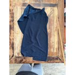 AQ/AQ Women's Blue Charcoal Draped Ruffled Front Slit Hestia Mini Dress Size 6 Photo 2