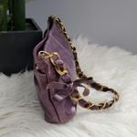 Violette No Zi Eres Purple Leather Studded Chain Handbag Photo 2