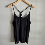 Old Navy Black Ribbed Racerback Cami Tank Top Adjustable Straps Size Large Photo 8