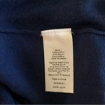 Talbots  Iconic French Embroidery Navy Crew Neck Sweater Size M Photo 11