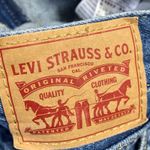 Levi's Low Pro Straight Blue Distressed Mid Rise Straight Leg Denim Jeans Sz 27 Photo 3