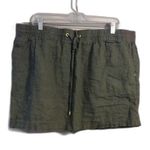 Ellen Tracy Company Plus size XXL Green Linen Skort Drawstring Waist Front Photo 0