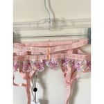 For Love & Lemons Floral Lace Garter Belt Pink Size Small NEW Photo 6