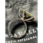 Roberta Vallina Joyeria Artesanal Gray Solar Quartz Geode Ladies Ring Size 6 Silver Photo 1