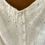 LuLus Sweetest Angel Ivory Eyelet Embroidered Tie Photo 8