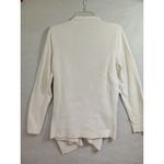 Lands' End  Women‎ Large Open Front Cardigan White Photo 10
