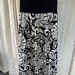 Kalaheo Hawaiian Tropical Stretch Strapless Smocked Back White Midi Dress XL Black Photo 1