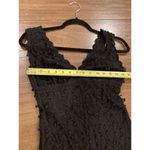 Nicole Bakti vintage  Silk Embellished Plunge Neck Long Evening formal maxi Dress Photo 8