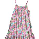Ralph Lauren Lauren Womens Pink New Spring Ruffle Hem Summer Dress Gown Sz L Photo 1
