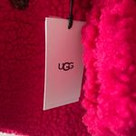 UGG  Hot Pink Gertrude Short Teddy Coat Women’s Size S - NWT Photo 5
