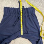 Free People Beach Cropped Wide Leg Terry Pants Celestial Indigo Blue XS Photo 6