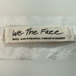 Free People We The  CC Tee Shirt - Oversized White Slouchy Drape Crop Top Small Photo 5